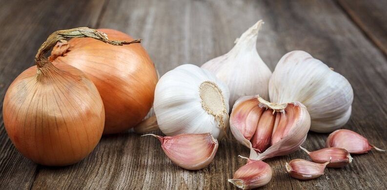 Allo e cebola para eliminar os parasitos do corpo